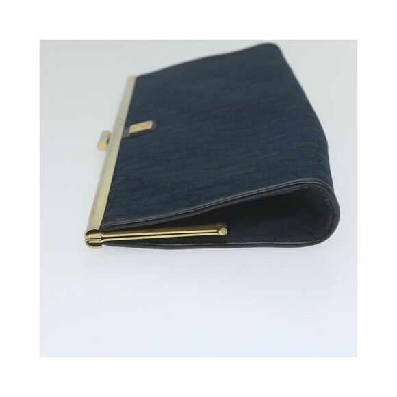 Pre Loved Dior Vintage Clutch Navy Blue Women Clutch Bags - Picture 5 of 8